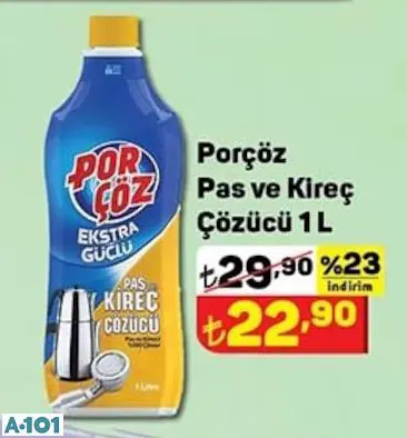 PORÇÖZ PAS VE KİREÇ ÇÖZÜCÜ PORÇÖZ PAS VE KİREÇ ÇÖZÜCÜ
